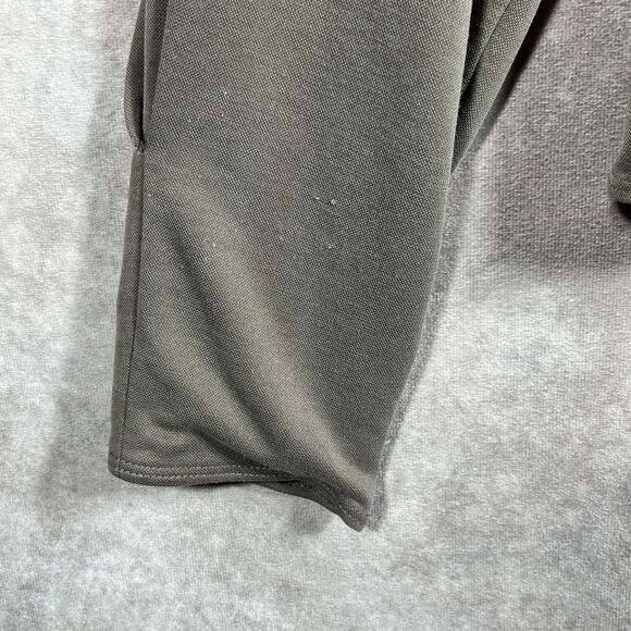 Rebecca Taylor Blouse Womens Medium Gray Peplum Hem Long Sleeve Ruffle Tie Neck - Picture 7 of 12